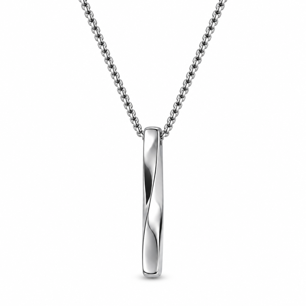 Halskette Herren mit Anhänger Männerkette modern silber gold schwarz Edelstahl